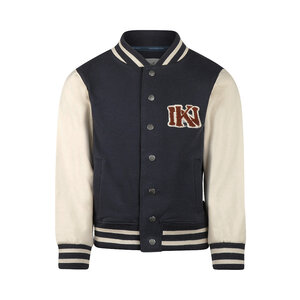 Koko Noko boys’ cardigan, dark blue, baseball style