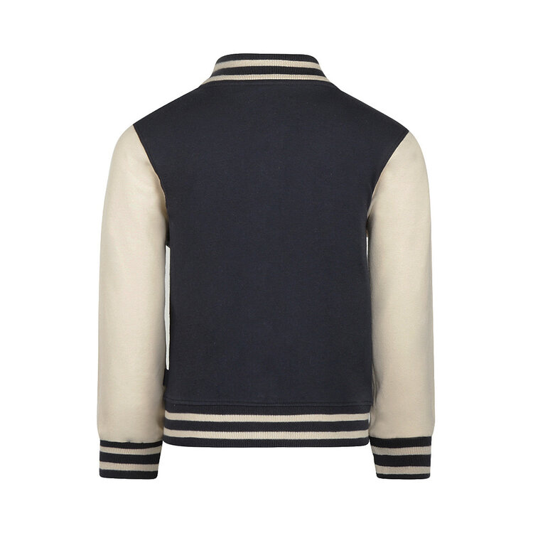 Koko Noko Jungen-Strickjacke, dunkelblau, im Baseball-Stil | M60874-37