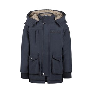 Koko Noko boys’ winter coat, dark blue parka, water-repellent