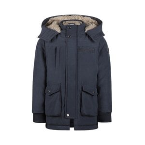 Koko Noko jongens winterjas donkerblauw parka waterafstotend