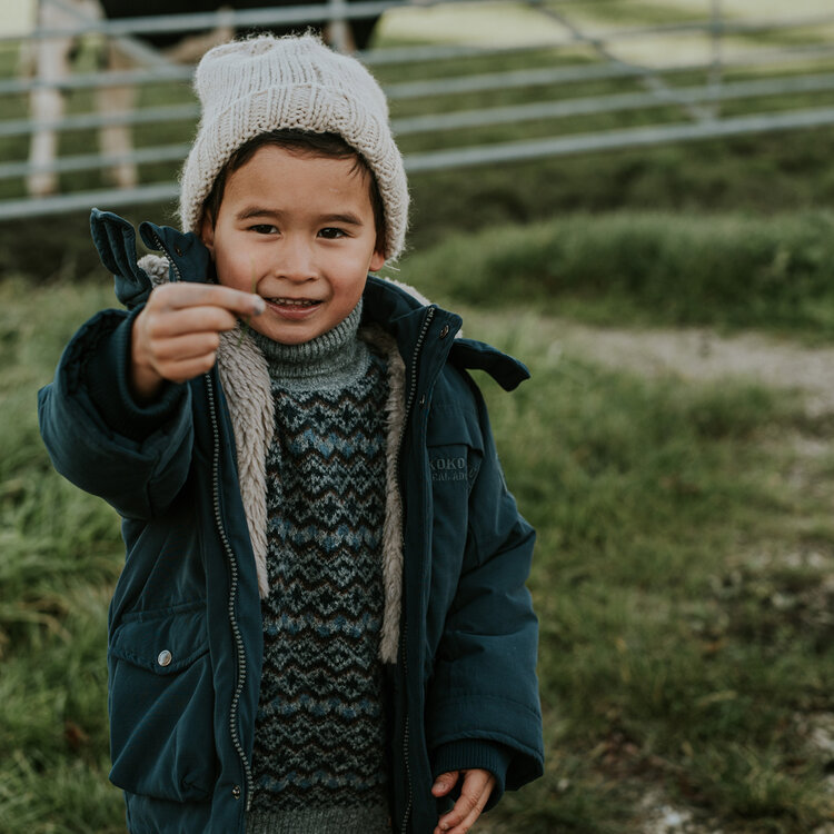 Koko Noko boys’ winter coat, dark blue parka, water-repellent | M60877-37