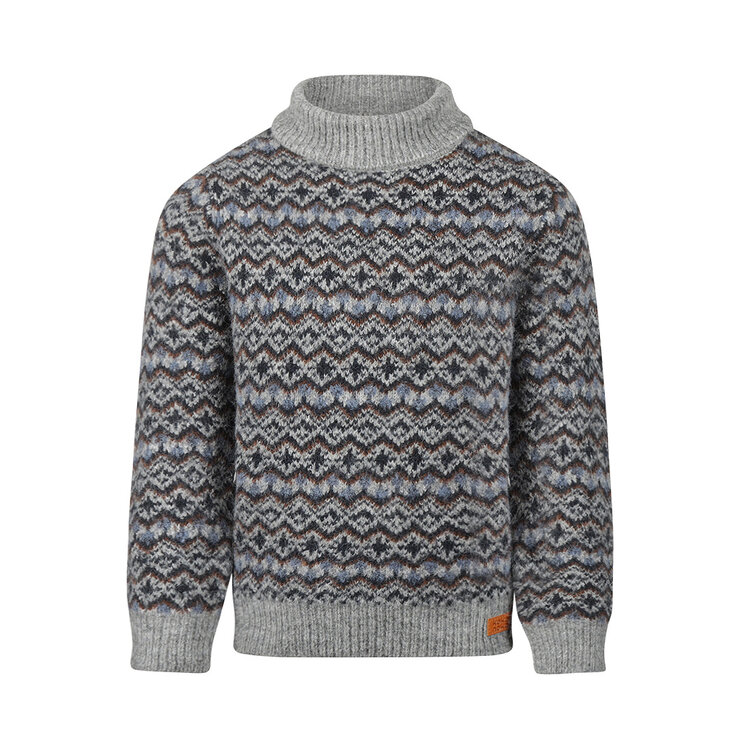 Koko Noko Jungenpullover grau, gestrickt | M60860-37