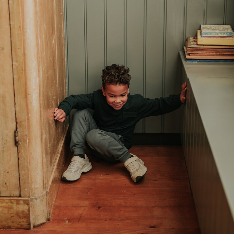 Koko Noko boys’ jumper, dark green, chest pocket | M60890-37