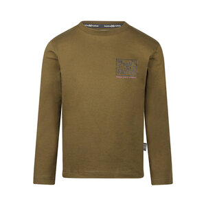 Koko Noko Jungen-Langarmshirt armeegrün lila