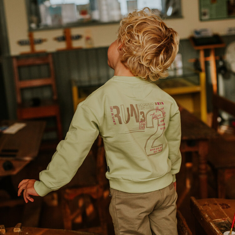 Koko Noko boys’ jogging bottoms, sage green | M60847-37