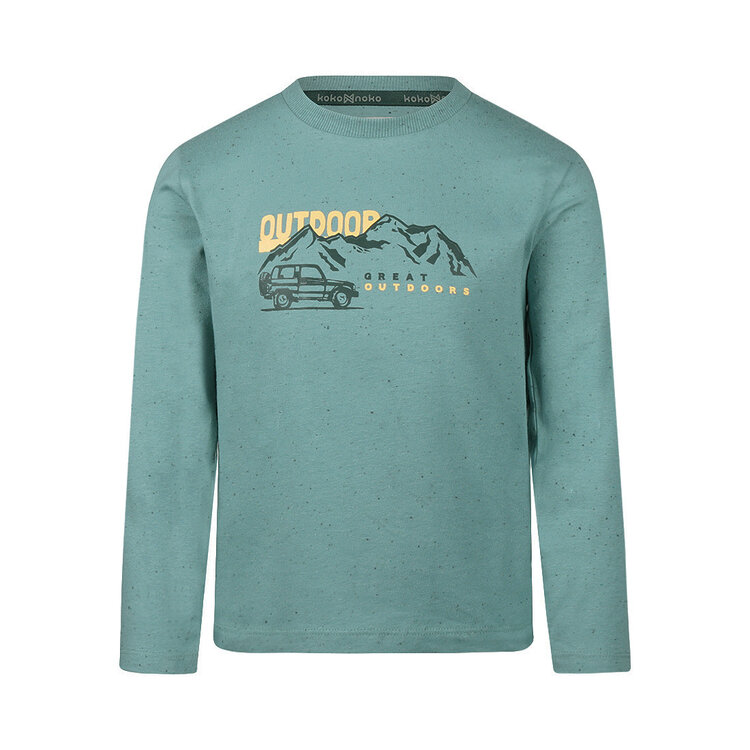 Koko Noko boys’ long-sleeved top, turquoise, outdoor | M60891-37