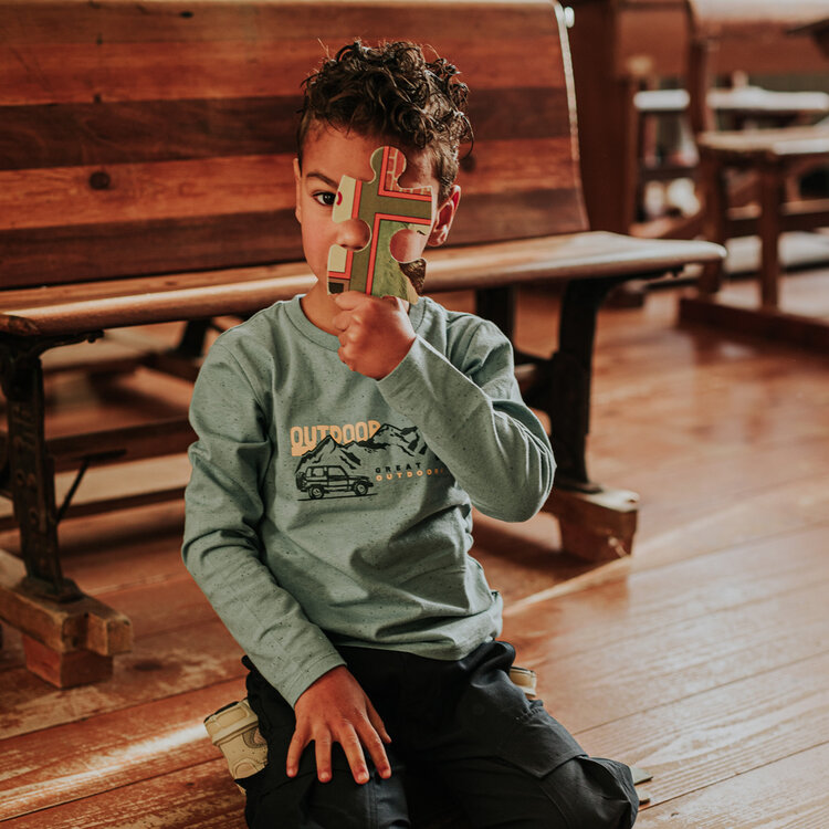 Koko Noko Jungen-Langarmshirt türkis Outdoor | M60891-37