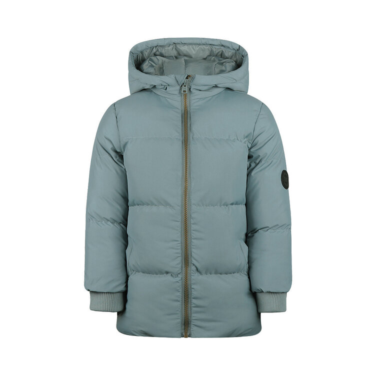 Koko Noko Jungen-Winterjacke graugrün Parka wasserabweisend | M60895-37