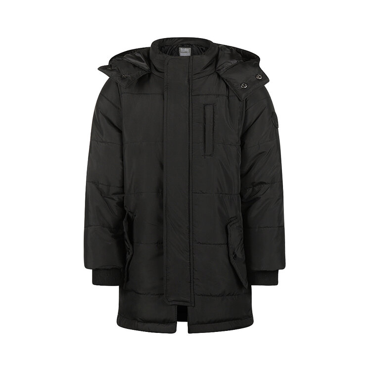 Koko Noko jongens winterjas zwart parka waterafstotend | M60897-37