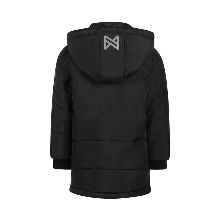 Koko Noko boys’ winter coat, black parka, water-repellent | M60897-37
