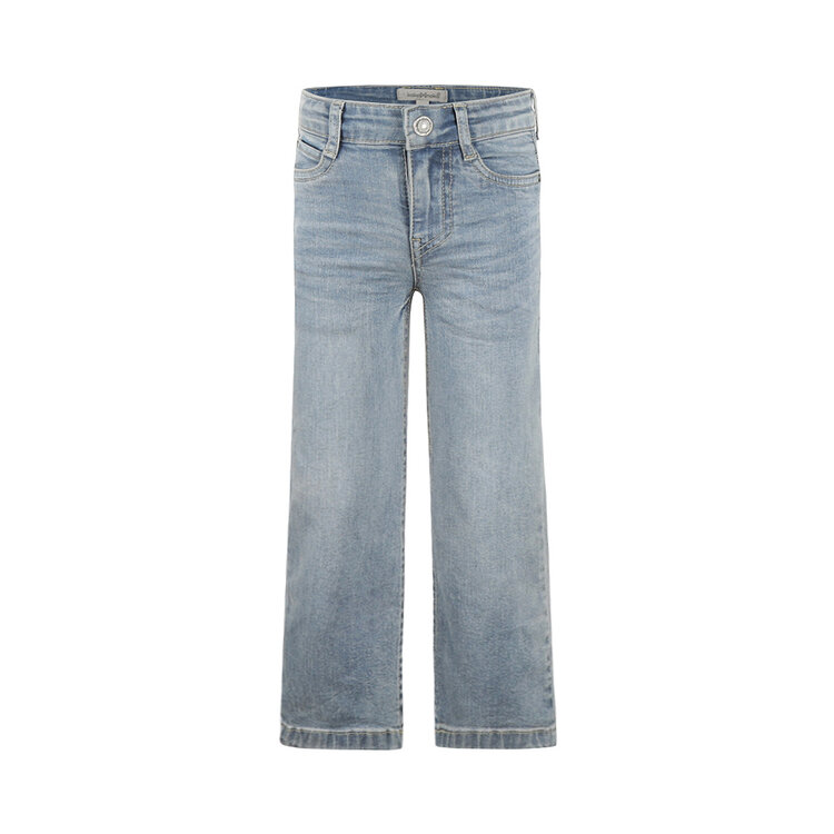 Koko Noko Mädchen-Jeans mit weitem Bein hellblau | M60901-37