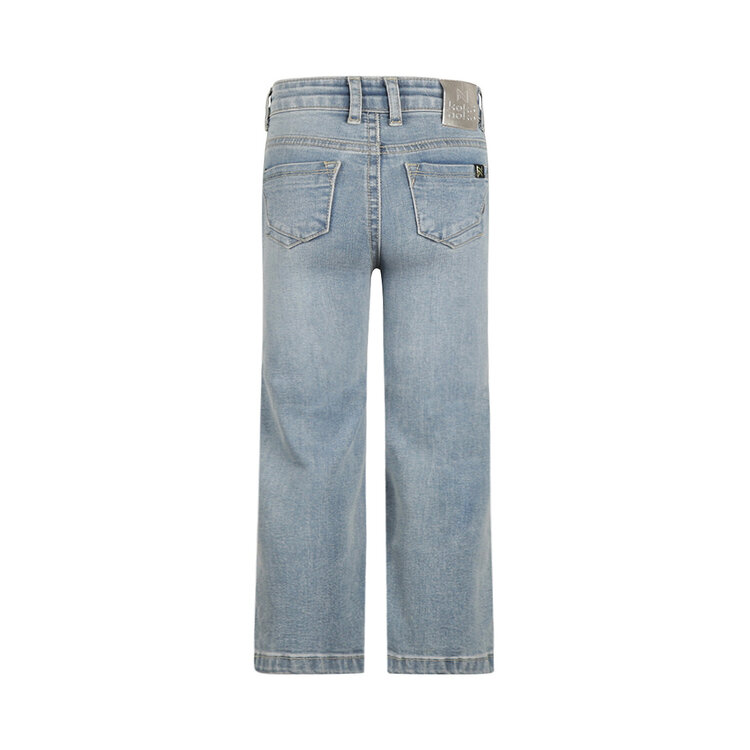 Koko Noko Mädchen-Jeans mit weitem Bein hellblau | M60901-37