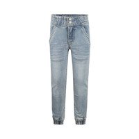 Koko Noko Mädchenjeans, lockere Passform, blau, Gummizug
