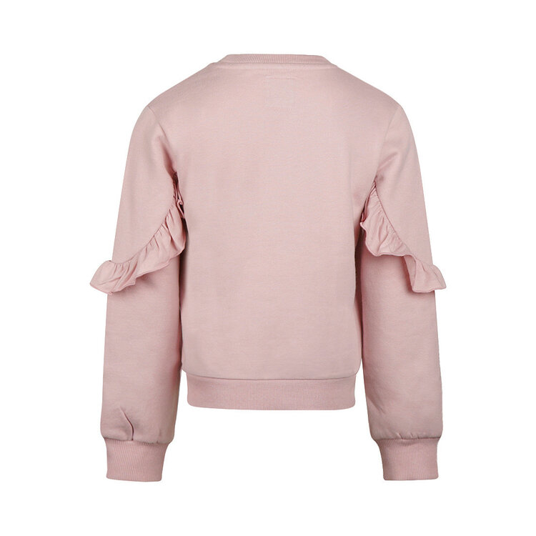 Koko Noko Mädchenpullover, rosa, Rüschen, Stretch | M60911-37