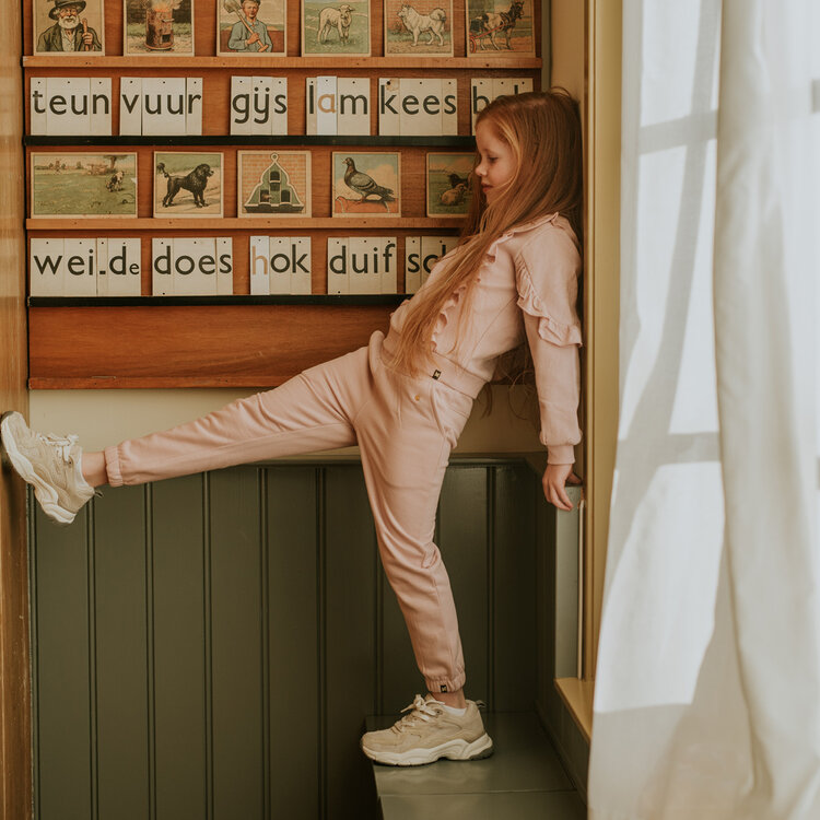 Koko Noko Mädchen-Jogginghose, locker geschnitten, rosa | M60912-37