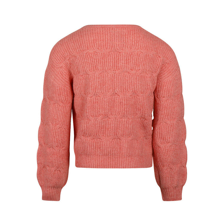 Koko Noko girls’ jumper, terra, knitted, with bows | M60920-37