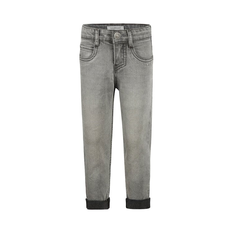 Koko Noko girls’ loose-fit jeans, grey denim | M60921-37