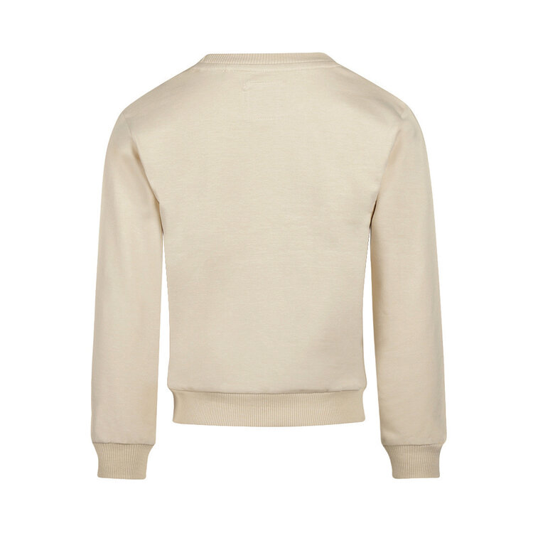 Koko Noko Mädchenpullover cremefarben mit Blumenmuster | M60925-37