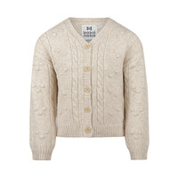 Koko Noko girls’ cardigan, off-white, knitted