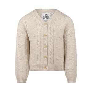 Koko Noko meisjes vest off white gebreid