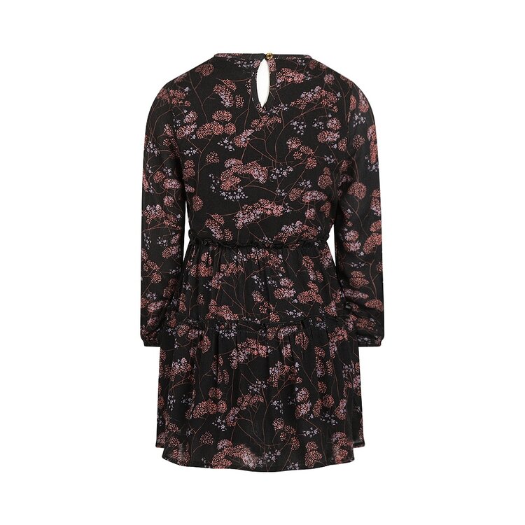 Koko Noko Mädchenkleid, schwarz, mit Blumenmuster | M60940-37