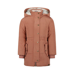Koko Noko Mädchen-Winterjacke, brauner Parka, wasserabweisend