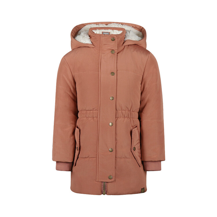 Koko Noko Mädchen-Winterjacke, brauner Parka, wasserabweisend | M60954-37