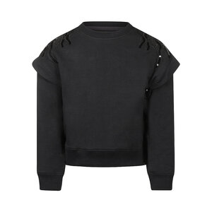 Koko Noko Mädchen-Pullover, schwarz, mit Pailletten