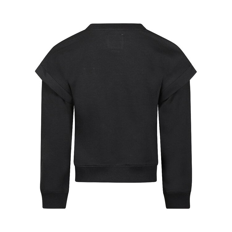 Koko Noko Mädchen-Pullover, schwarz, mit Pailletten | M60960-37