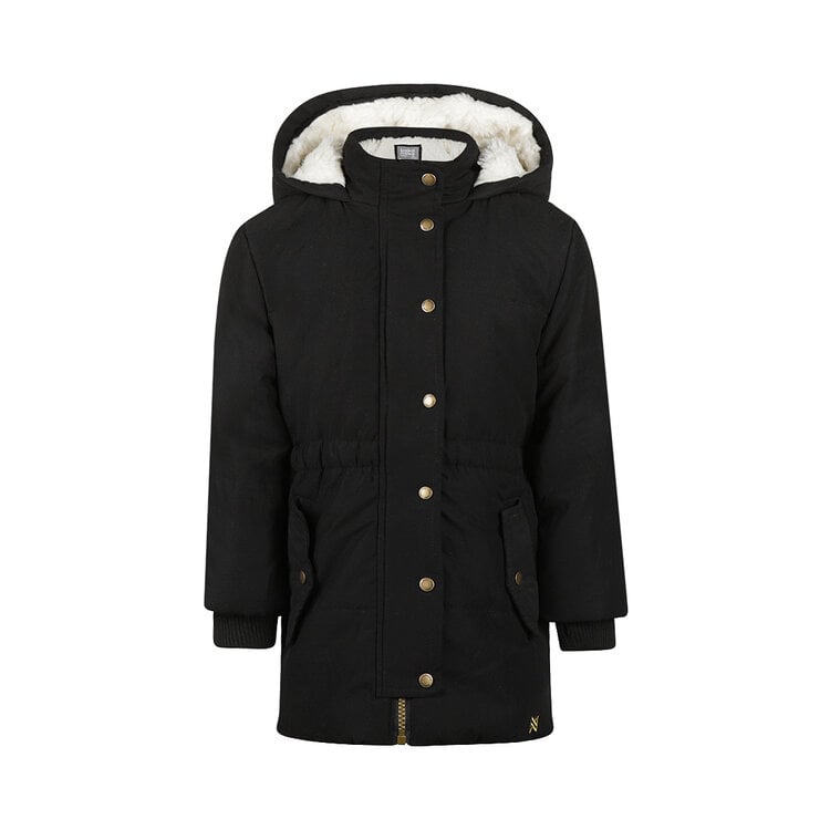 Koko Noko girls’ black water-repellent parka winter coat | M60975-37