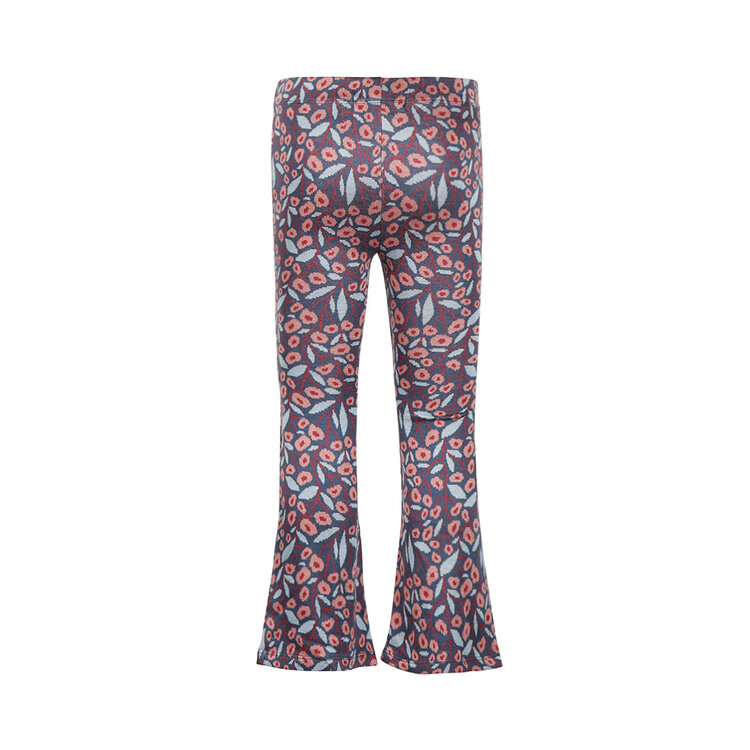 Koko Noko girls’ trousers, blue, flared, floral print | M60990-37