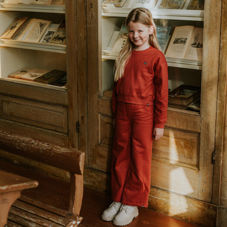 Koko Noko Mädchen-Pullover, rot, kurz geschnitten | M60966-37