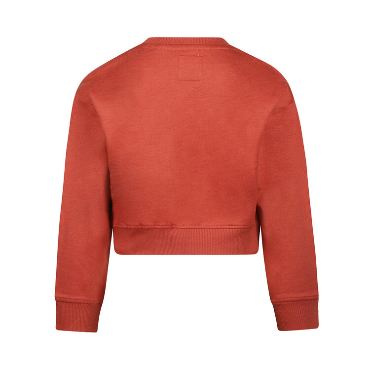 Koko Noko meisjes sweater rood cropped | M60966-37