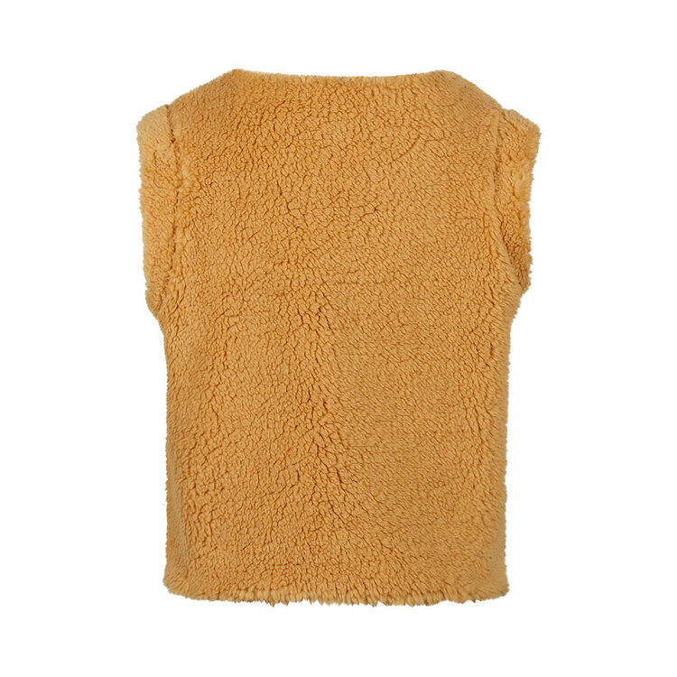 Koko Noko girls’ waistcoat, light brown, teddy | M60968-37