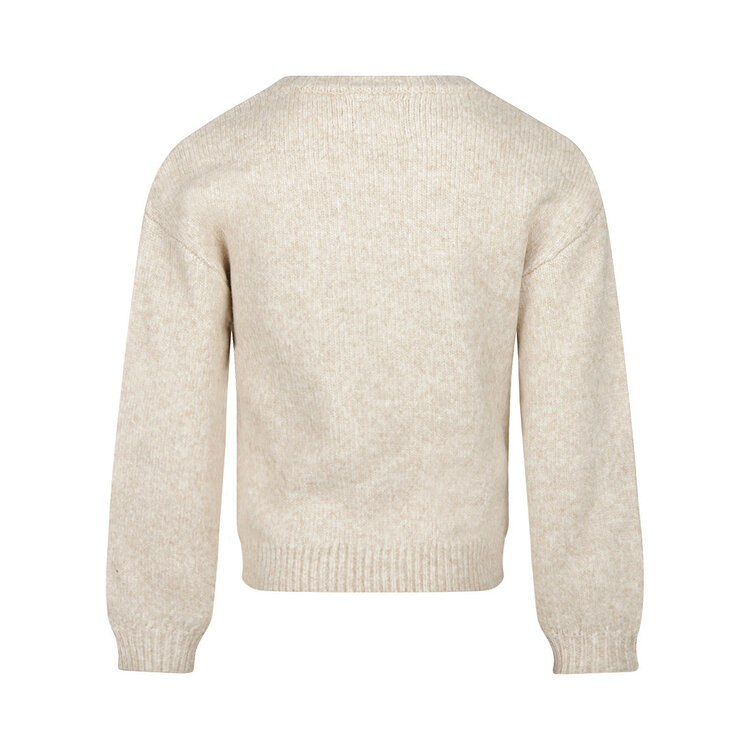 Koko Noko meisjes trui off white gebreid | M60969-37