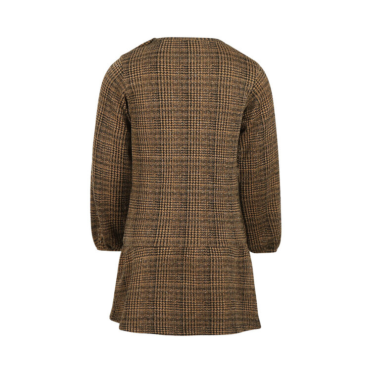 Koko Noko Mädchen-Kleid schwarz-braun kariert | M60970-37