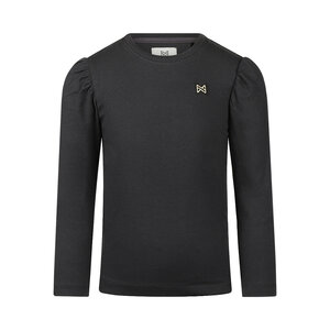 Koko Noko Mädchen-Langarmshirt schwarz mit Puffärmeln