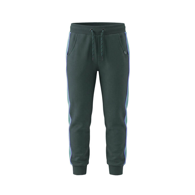 Koko Noko jongens joggingbroek donkergroen bies | MX60801-37