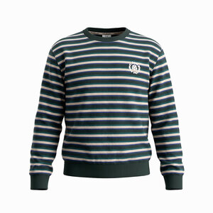 Koko Noko Jungen-Pullover dunkelgrün gestreift