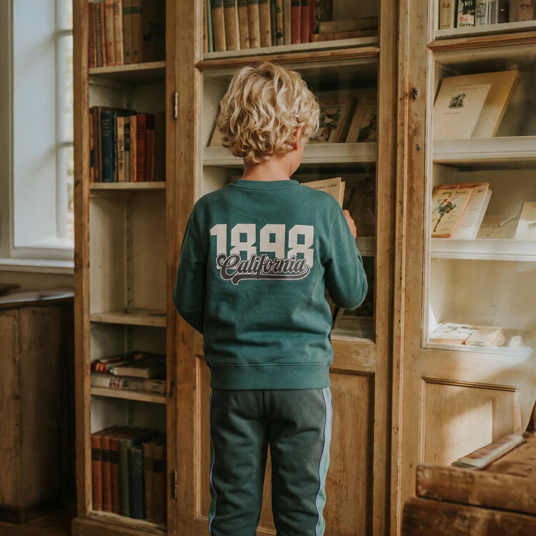 Koko Noko boys’ jumper, green ‘California’ | MX60804-37