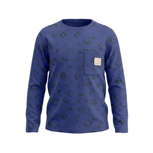 Koko Noko boys’ long-sleeved top, blue, sports