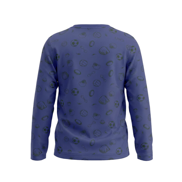 Koko Noko jongens longsleeve blauw sport | MX60807-37