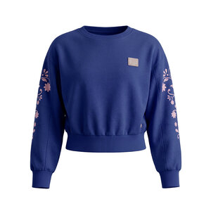 Koko Noko Mädchen-Pullover blau Blumen