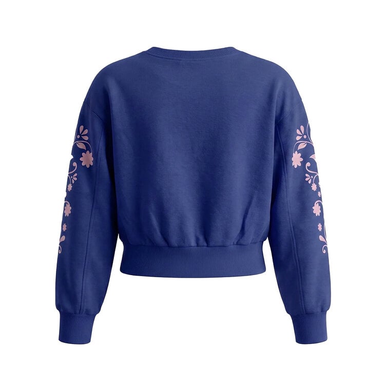 Koko Noko girls’ jumper, blue, floral | MX60903-37