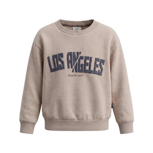 Koko Noko jongens loose fit sweater lichtbruin