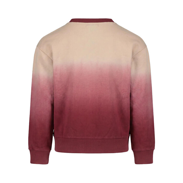 Koko Noko boys’ loose-fit jumper, red and beige ombre | MX60812-37