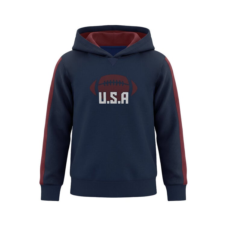 Koko Noko jongens hoodie donkerblauw USA | MX60815-37