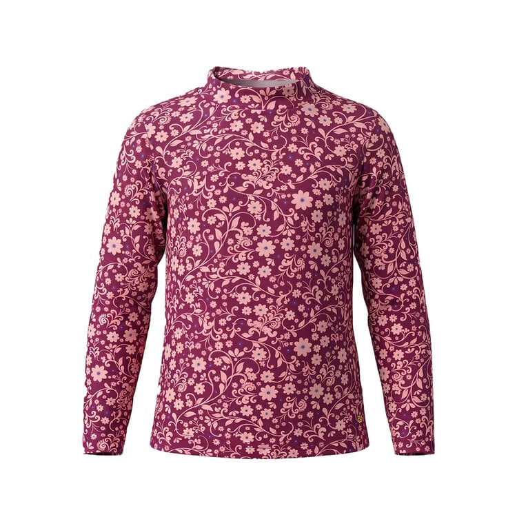 Koko Noko meisjes longsleeve paars bloemen | MX60901-37