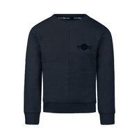 Koko Noko jongens sweater donkerblauw ribstof