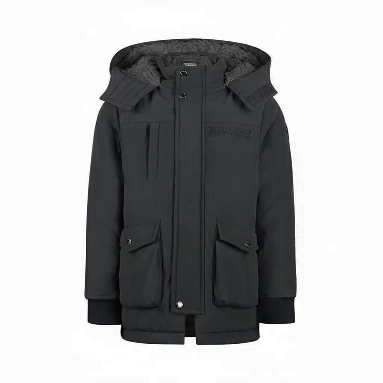 Koko Noko boys’ winter coat, dark grey parka, water-repellent | M60877-37VGT